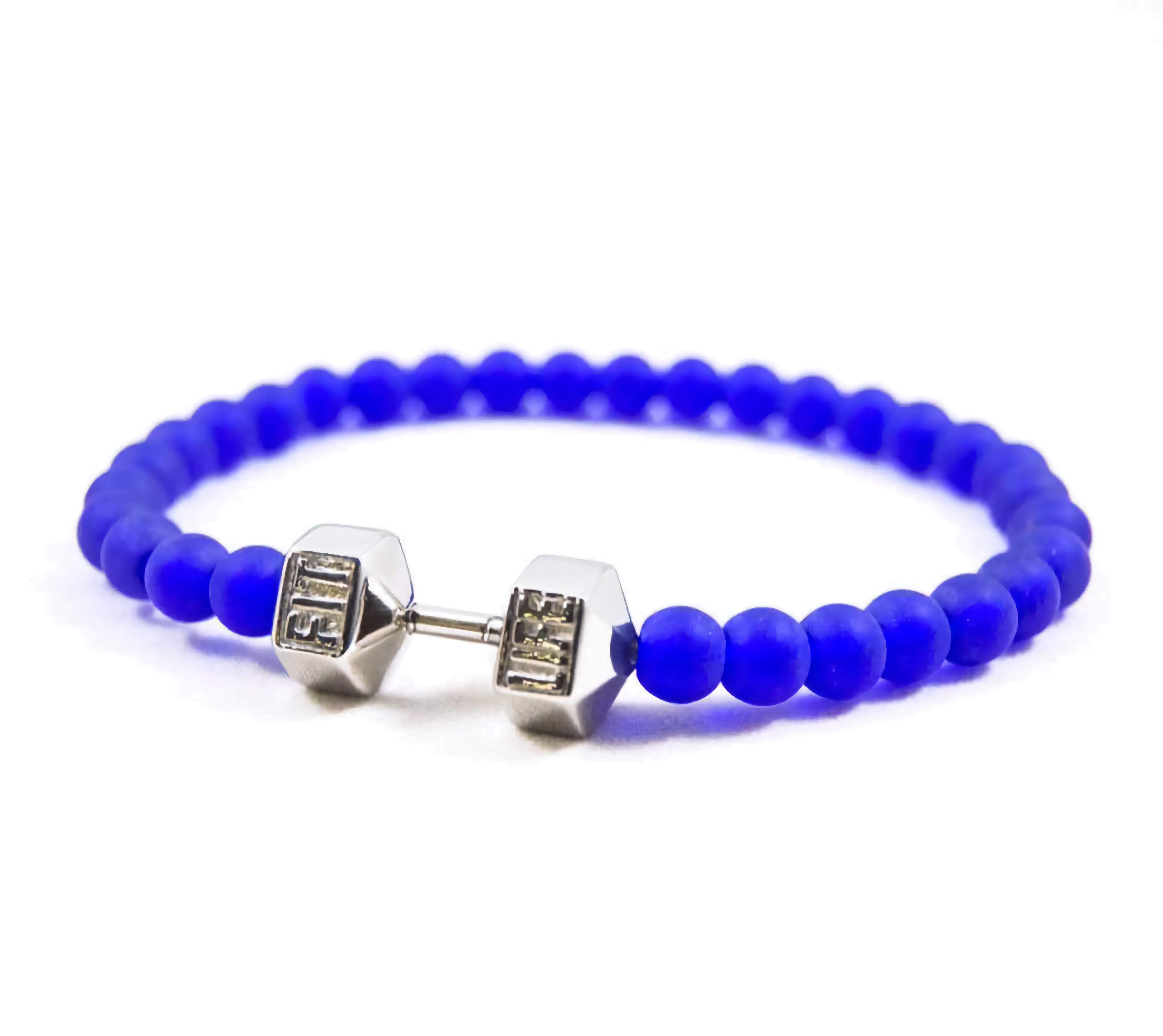 Limited Edition Cobalt Blue Dumbbell Bracelet