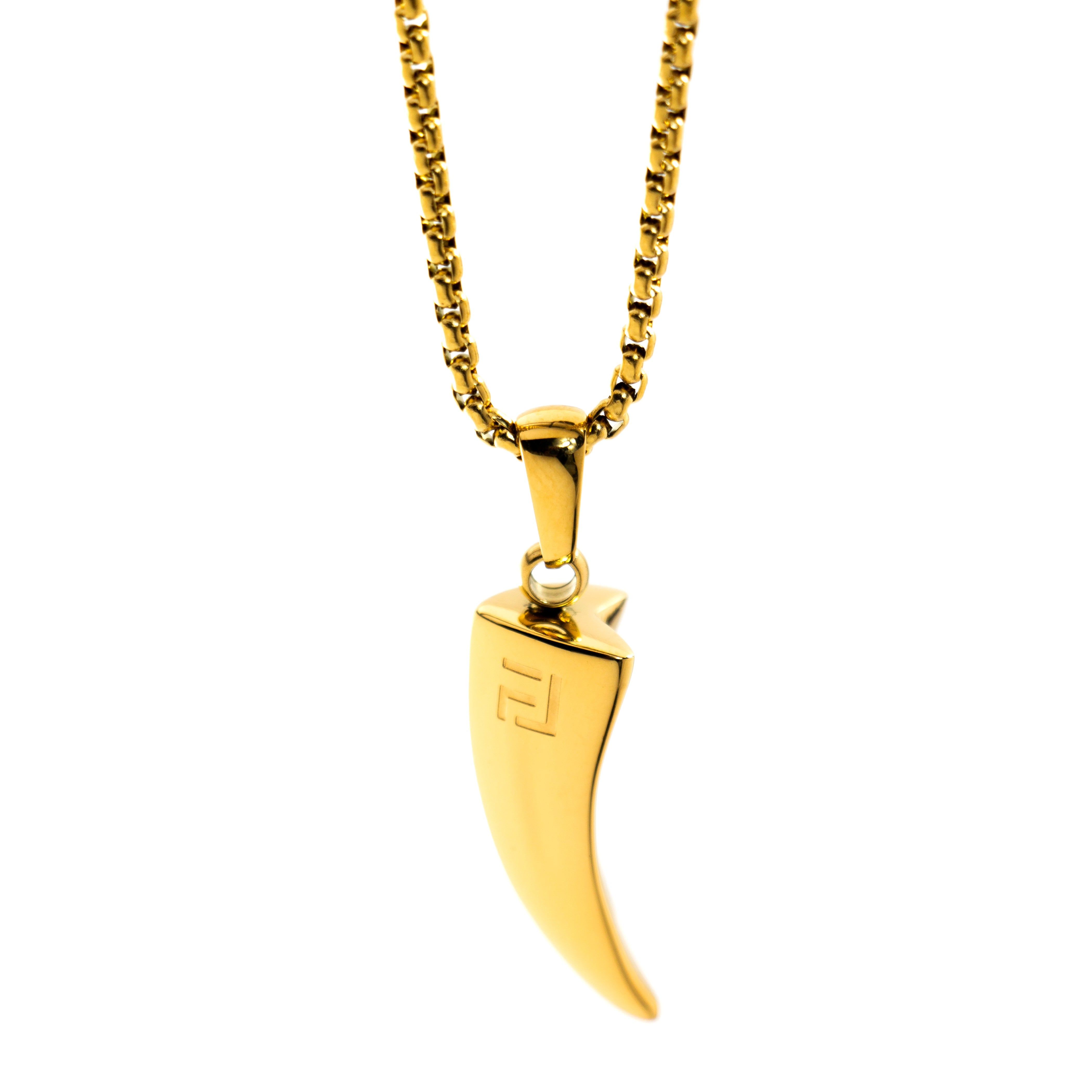 Tiger Claw Necklace in Gold