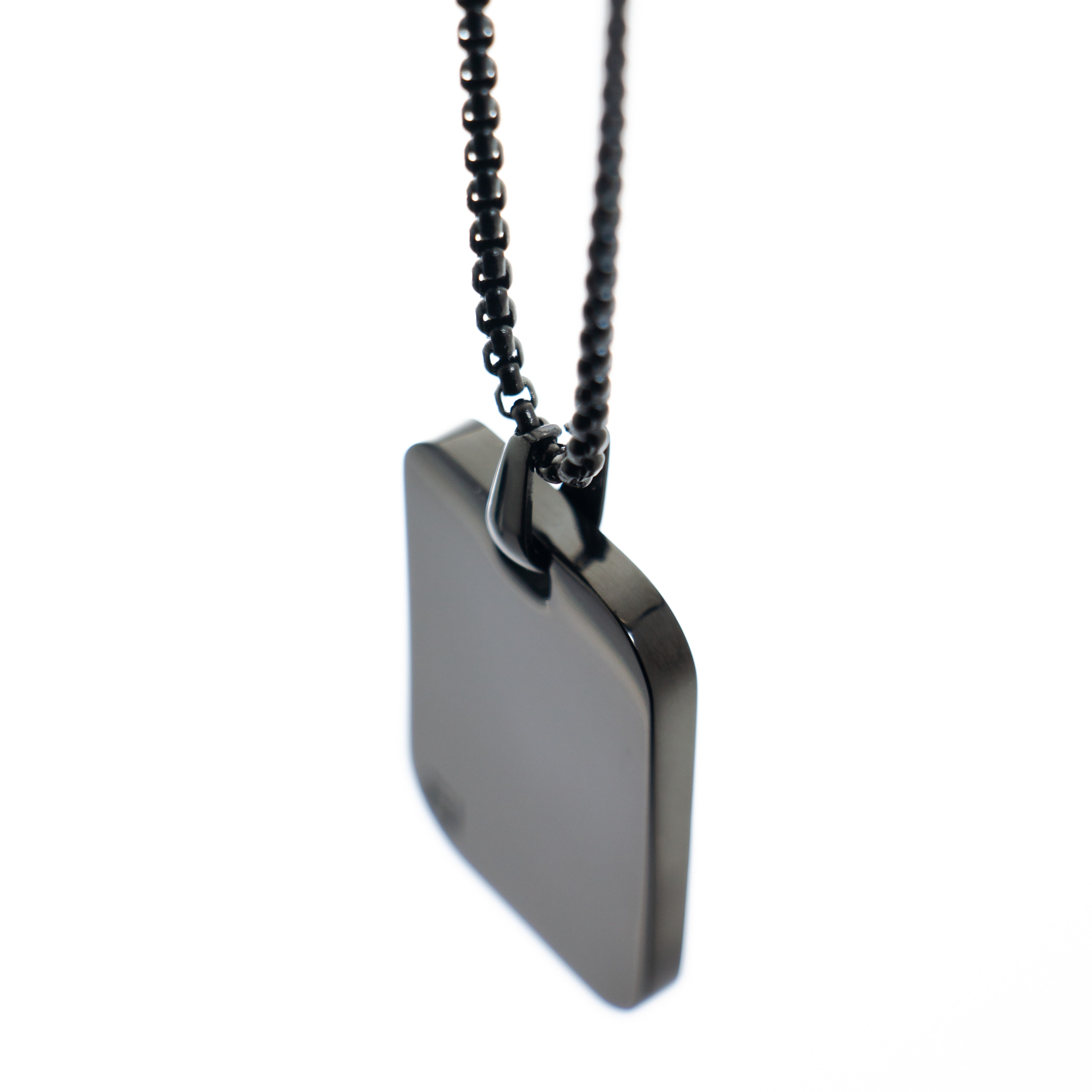 Classic ID Necklace in Black
